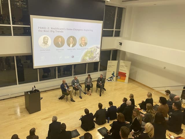 A breakout group working on an exercise during a training day.